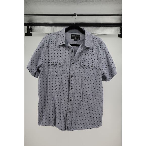 Cody James Blue Western Button Down Size L Men's - Picture 1 of 6